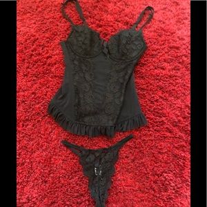 Corset style teddy